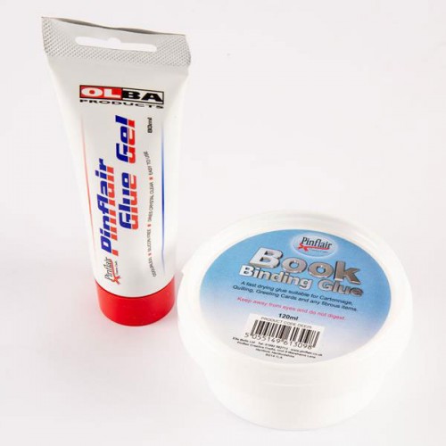 Pinflair Glue-it Bookbinding Glue - Strong Craft Adhesive For Paper & Card, 2 X 82ml Bottles